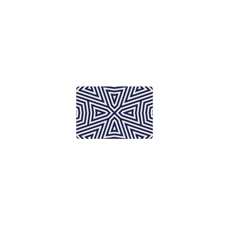 Navy Modern Graphic Pet Mat