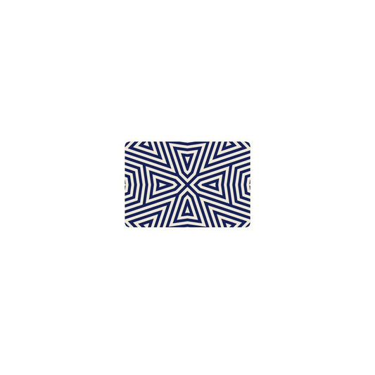 Navy Modern Graphic Pet Mat