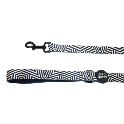 Navy Graphic Dog Leash