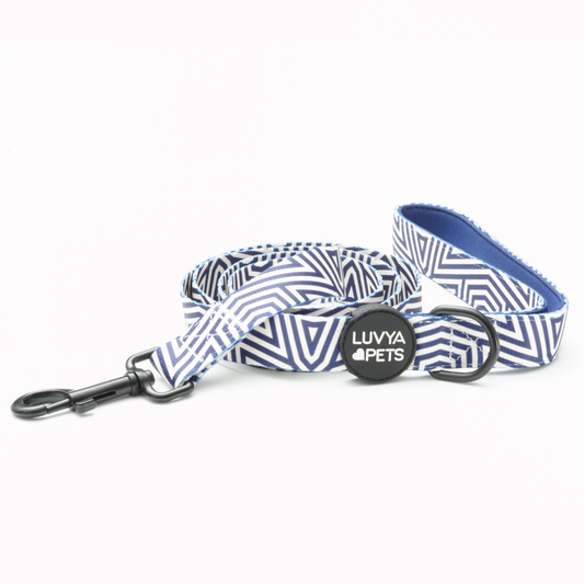 Navy Graphic Dog Leash